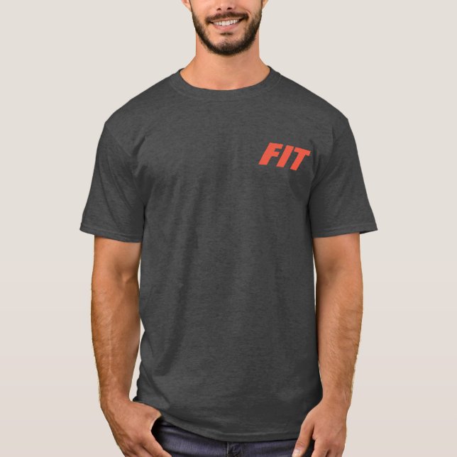 Gymnasiummössa och soffpotatis och rolig och cool  tee shirt (Framsida)