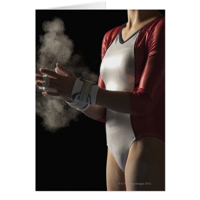 Gymnast 3 hälsningskort (Framsidan)