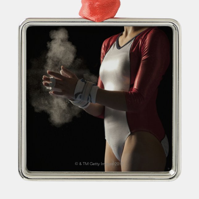 Gymnast 3 julgransprydnad metall (Framsidan)