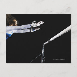 Gymnast (9-10) når för ojämn pub 2 vykort