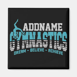 Gymnast ADD NAMN Gymnastics Team Backbend Kickover Magnet