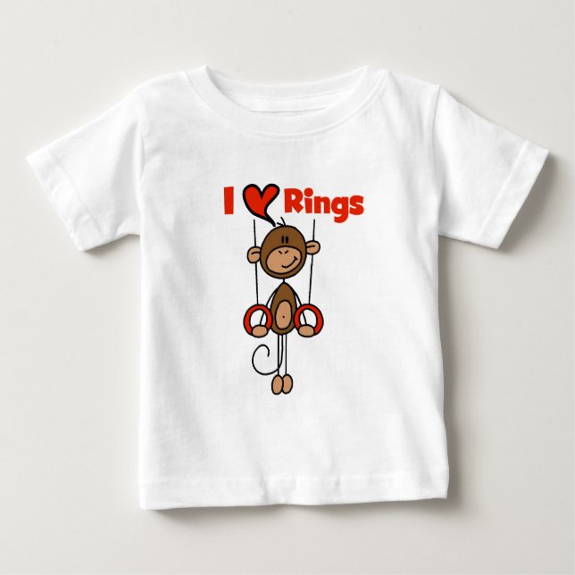 Gymnast Älskar Ringar Tshirts och presenter (Framsida)
