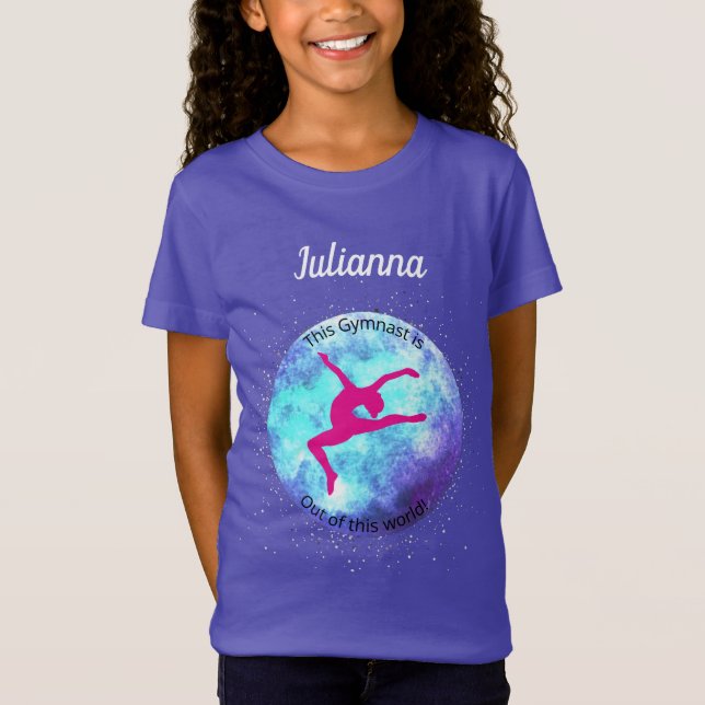 Gymnast är ute ur världen! t shirt (Framsida)