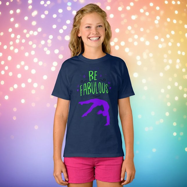 Gymnast ’be Fabulous’ Gymnastics T-Shirt (Skapare uppladdad)