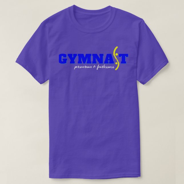 Gymnast Blue-Gult T Shirt (Design framsida)