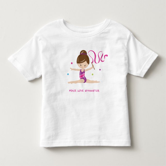 Gymnast-Brunette T Shirt (Framsida)