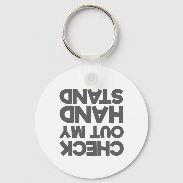 Gymnast Cheerledare kolla in mitt handställ Nyckelring (Framsida)