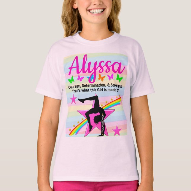 GYMNAST COURAGE OCH STYRKA T SHIRT (Framsida)