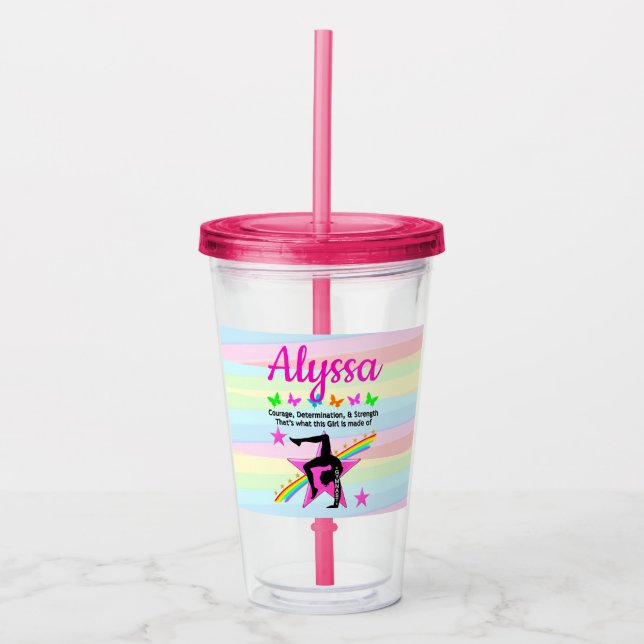 GYMNAST COURAGE OCH STYRKA TAKE AWAY MUGG (Framsida)