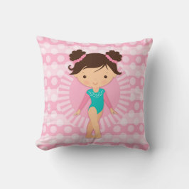 Gymnast - Cute Gymnastics Rosa Turcos Kudde