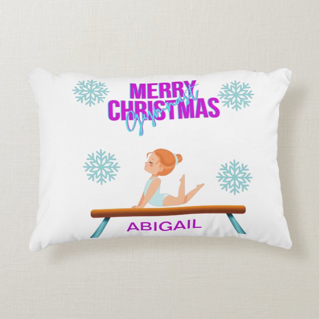 GYMNAST-dubblan sidosatte personligen för accentku Prydnadskudde (Framsidan)