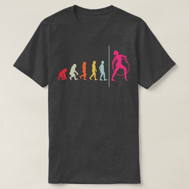 Gymnast Evolution Acrobat Gymnastics T Shirt (Design framsida)
