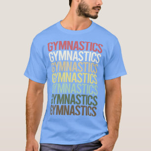 Gymnast för färgstark text Gymnastics T Shirt
