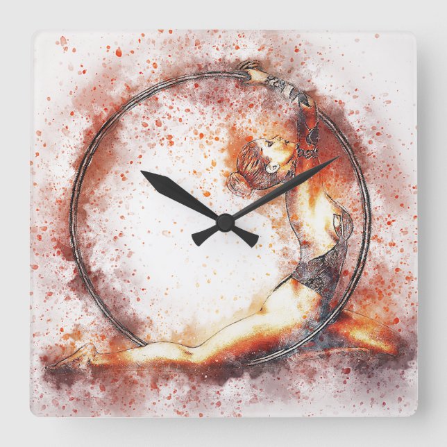 Gymnast för idrottshall för ring för fyrkantig klocka (Framsida)