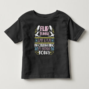 Gymnast Girl Gymnastic Birthday Flip Tumble Jump T Shirt