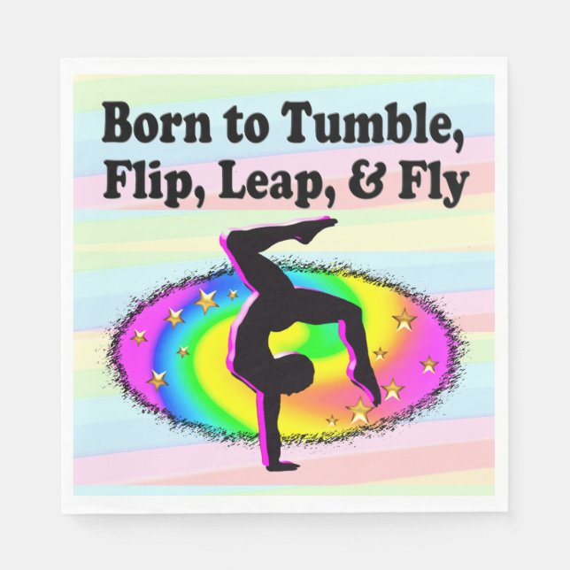 GYMNAST GIRL PAPPERSSERVETT (Framsidan)