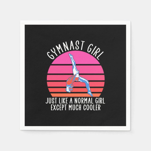 Gymnast Girl Pappersservett (Framsidan)