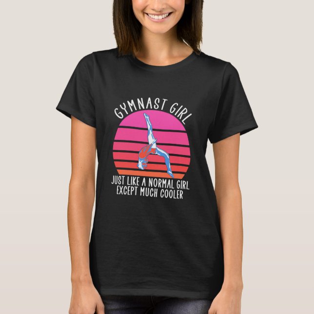 Gymnast Girl T Shirt (Framsida)