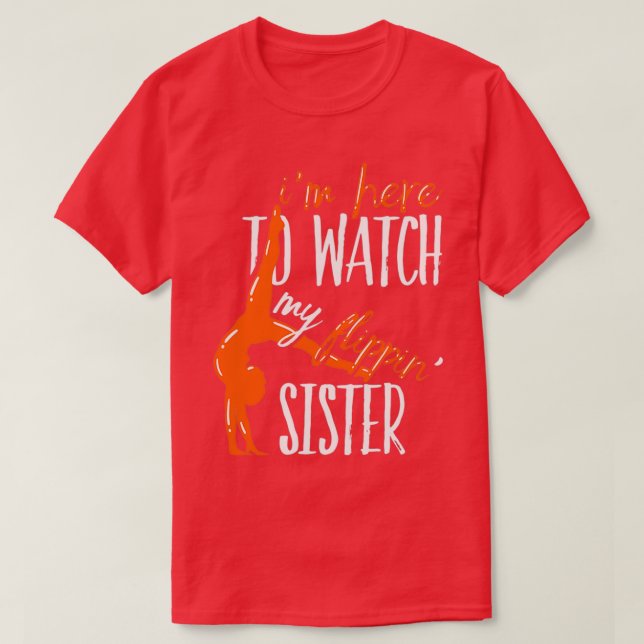 Gymnast Girl Tumbling Around Rhythmic Gymnastics T Shirt (Design framsida)