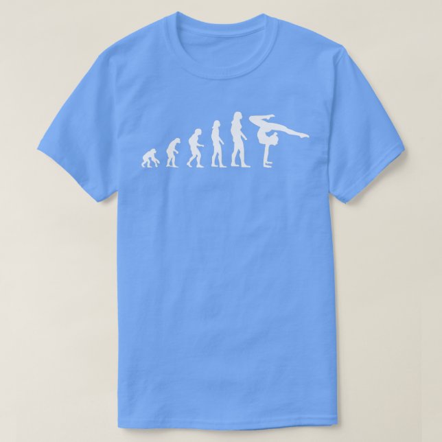 Gymnast Gymnastics Evolution Gift Women Girls T Shirt (Design framsida)
