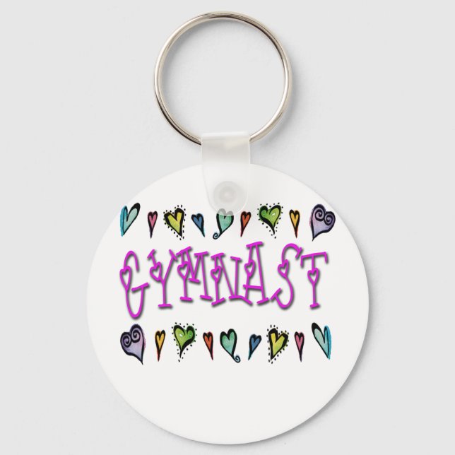 Gymnast-hjärtan Nyckelring (Framsida)
