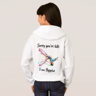 Gymnast Hoodie – “Sorry You’re Late I’m Flippin" T Shirt