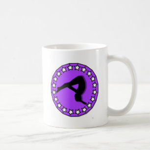 Gymnast i lilor kaffemugg