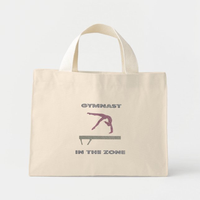 Gymnast in the Zon Tiny Tote Bag Mini Tygkasse (Framsidan)