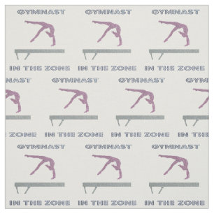 Gymnast in Zon Balance Beam Gymnastics Tyg
