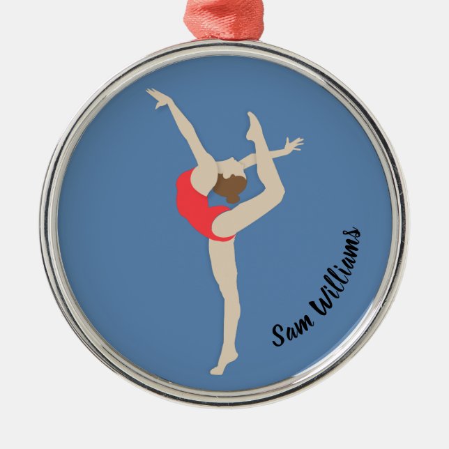 Gymnast Julgransprydnad Metall (Framsidan)