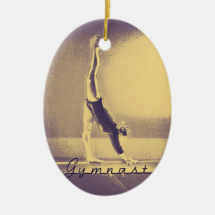 "Gymnast" julprydnad Julgransprydnad Keramik