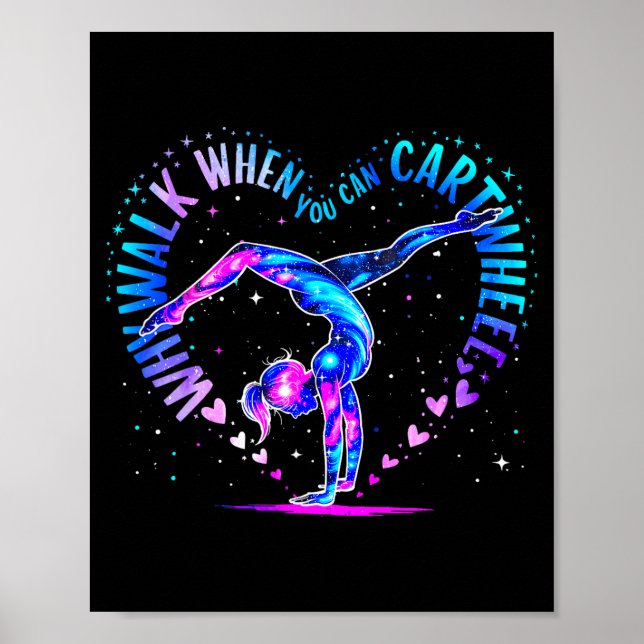 Gymnast Just A Girl Who Loves Gymnastics For Women Poster (Framsidan)
