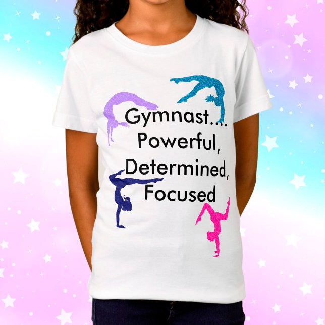 Gymnast.. Kraftfull, bestämd, fokuserad T Shirt (Skapare uppladdad)