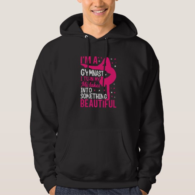Gymnast Makes Bevackra Gymnastics Player Hoodie (Framsida)