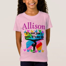 GYMNAST MÅL OCH DREAMS PERSONLIG T SHIRT