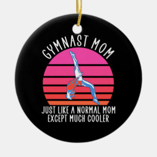 Gymnast Mamma Julgransprydnad Keramik