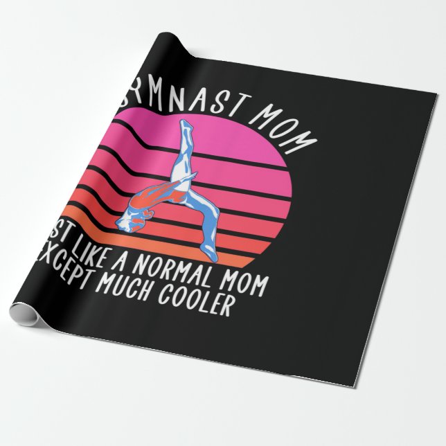 Gymnast Mamma Presentpapper (Utrullad)