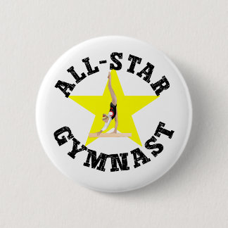 Gymnast med alla stjärnor knapp