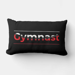 Gymnast - Minimalistisk Modern Gymnastik Ord Lumbarkudde