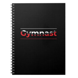Gymnast - minimalistisk modern gymnastikord anteckningsbok