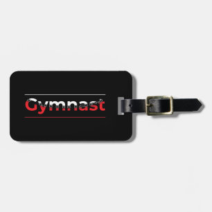 Gymnast - minimalistisk modern gymnastikord bagagebricka