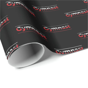 Gymnast - minimalistisk modern gymnastikord presentpapper