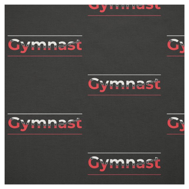 Gymnast - minimalistisk modern gymnastikord tyg (Provkarta)