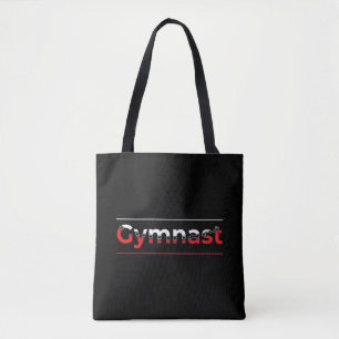 Gymnast - minimalistisk modern gymnastikord tygkasse