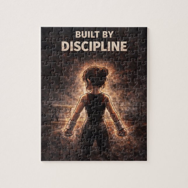 Gymnast Motivation Puzzle Powerful Athlete Mindset Pussel (Vertikal)