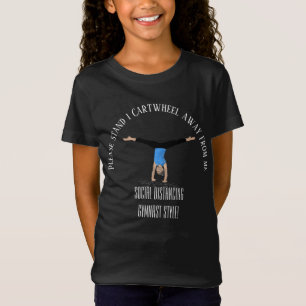 Gymnast och cheer social avstånd t shirt