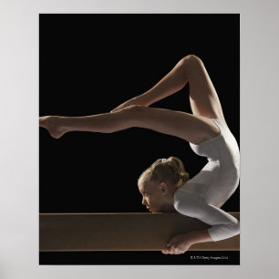 Gymnast on Balalstråle Poster