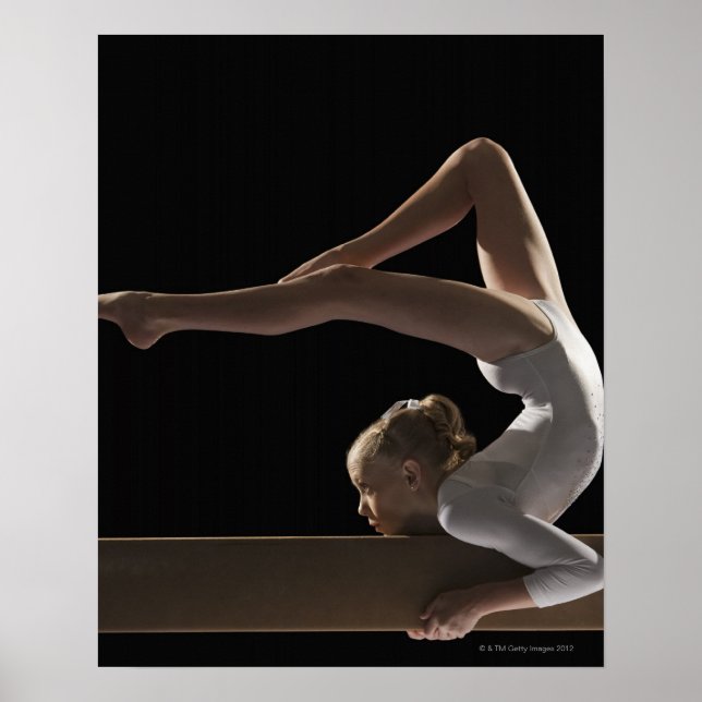 Gymnast on Balalstråle Poster (Framsidan)