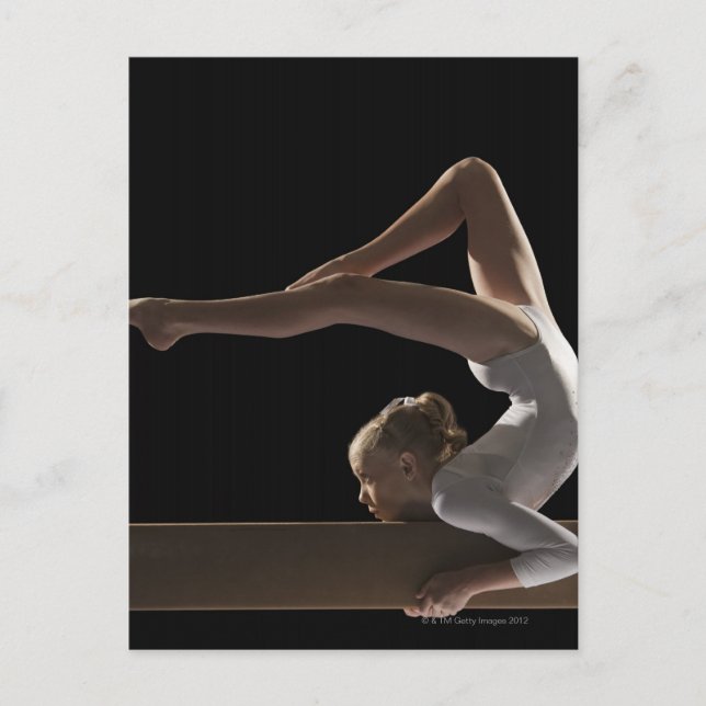 Gymnast on Balalstråle Vykort (Framsida)