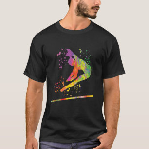 Gymnast på barr flickor barn artistisk gymnastik t shirt